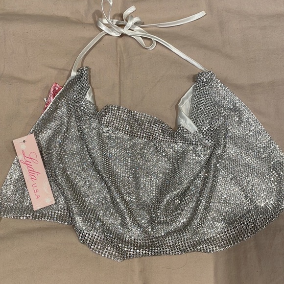 Nightlife diamond crystal halter top - NWT! - Picture 4 of 5